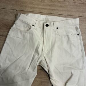 NEW Best Made Co. Men’s White Cream Speckled Denim Selvedge Jean Size 32x34